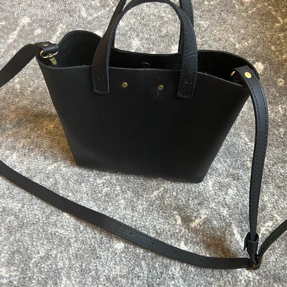Portland Leather Crossbody Tote - Picture 3 of 3